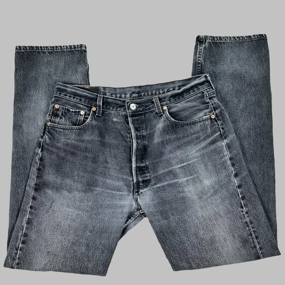 Levi's Other - Vintage Levis 501 Black Button Fly Jeans W36 L34